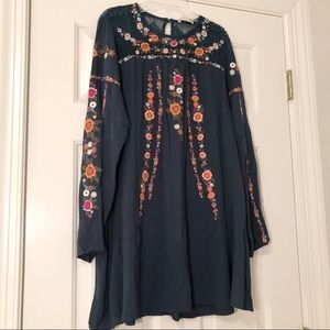 Green Floral Mini Dress